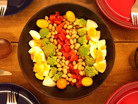 彩良し!ならべるだけで見た目の可愛いサラダ!